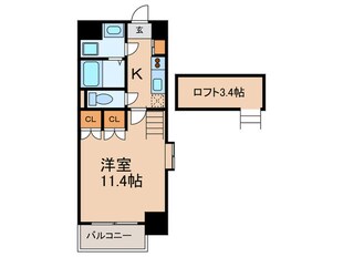 クピットガ－デン千代田の物件間取画像